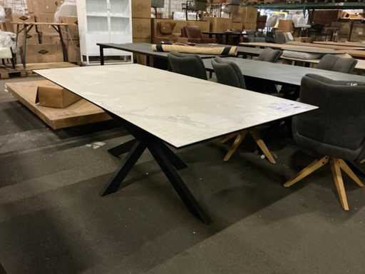 Allesso White Dining Table