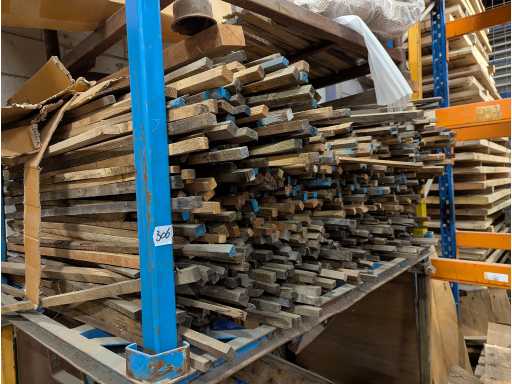 Bundle of wooden slats