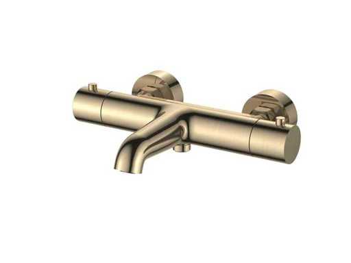 Regn - 10007BB - Thermostatic bath mixer with cooled housing brushed gold
