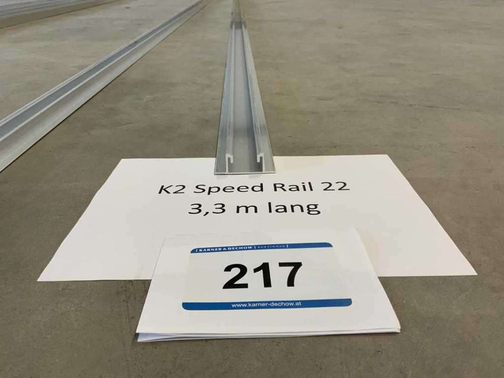 K2 Speed Rail 22 - 3,3 m Lang - 50 Stk