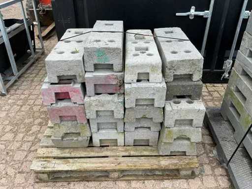 Pied de clôture de chantier (20x)