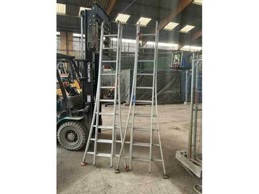 Échelle coulissante solide 2x10 en 2 parties (2x)