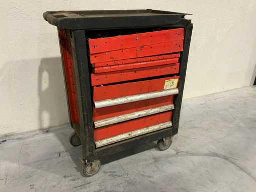 Cărucior de scule umplut