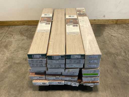 Laminaat – diverse soorten, ca. 62m²