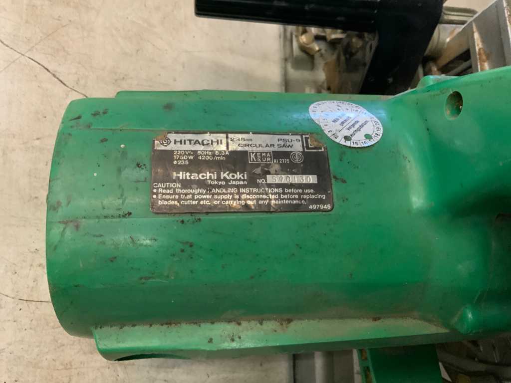 Hitachi PSU9 Circular Saw Troostwijk Auctions