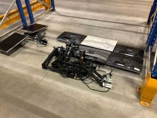 Various monitors with dual support (12x)