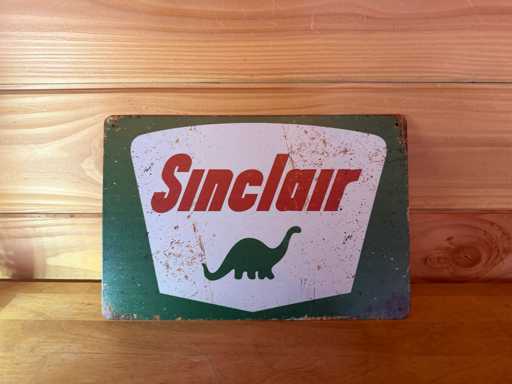 Metalen reclame bord