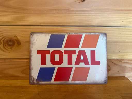 Metalen reclame bord
