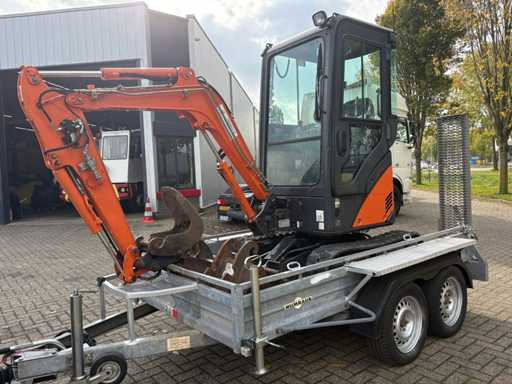 Hitachi - ZX17U-2 - Mini excavator inclus. Aderent