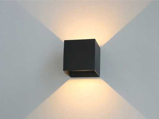  7W LED Wall Lamp Cube duo light adjustable waterproof (12x)