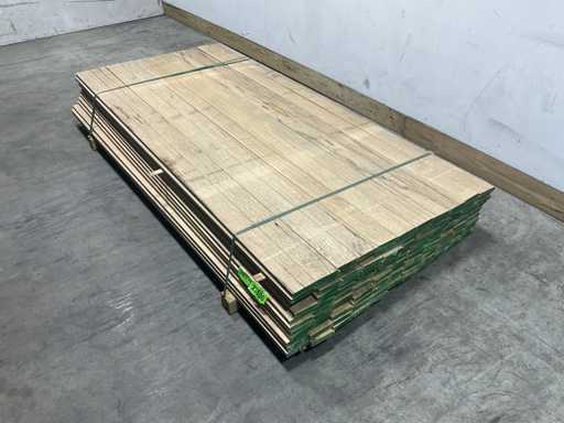 Deska z piórem i wpustem Fraké 225x9,8x2,2 cm (128x)