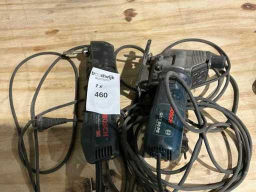 Bosch GST 85 PE Stichsäge + Bosch GWB 10 RE Winkelbohrer