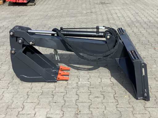 Flèche hydraulique Field Industries avec godet d’excavatrice