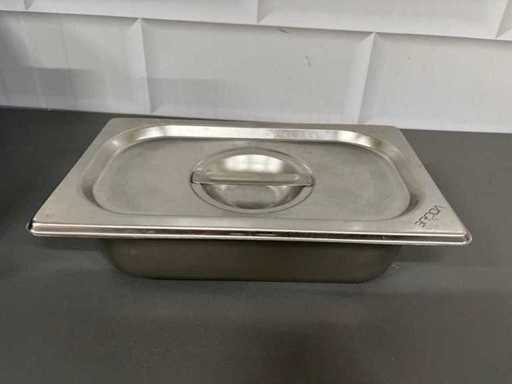 Edelstahl – Gastronorm-Behälter mit Deckel (15x)