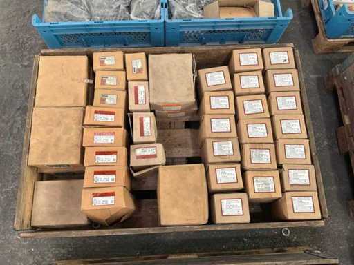 Verschiedene Schrauben mit Muttern (820x)