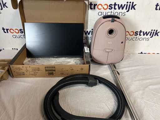 AEG AB61C1WP CLEAN 6000 - Stofzuiger met zak  +  AOC 24g4xe Monitor