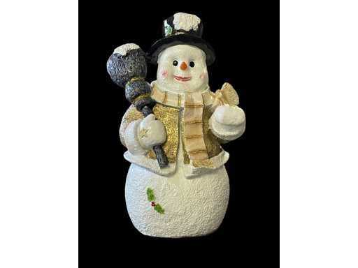 Sneeuwman H105cm x B70cm Goud