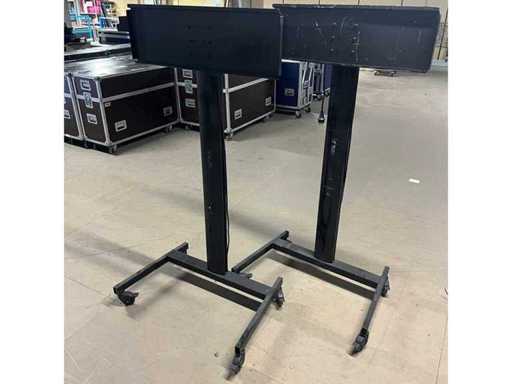 Roller stands for screens up to 55'' (2x)