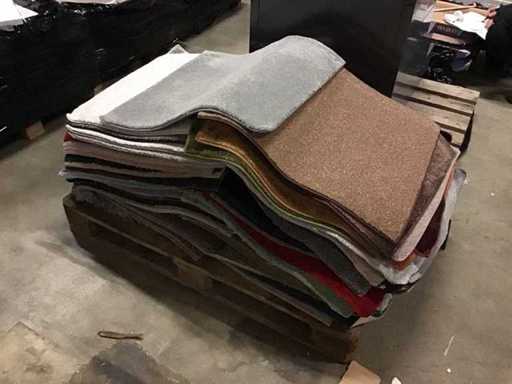 Pallet of various steel carpets