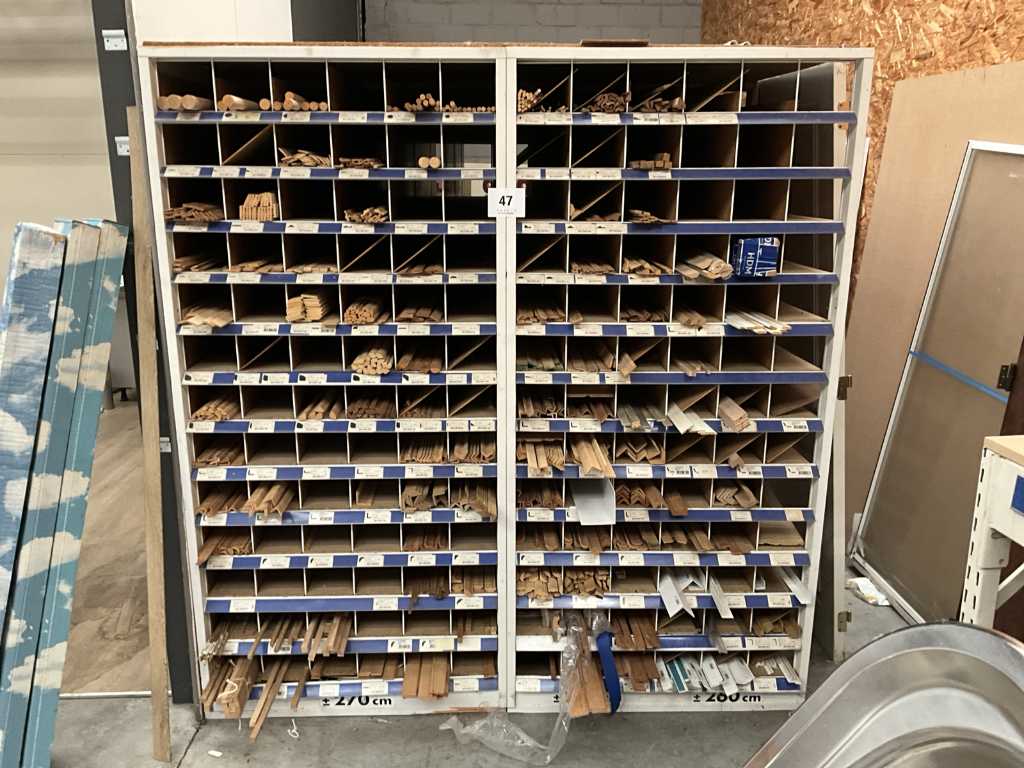 Batch of miscellaneous frames + storage cabinet
