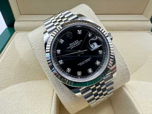 Rolex Datejust 41 126334 | Black Diamond Dot | Jubilee | 2026 | Unworn