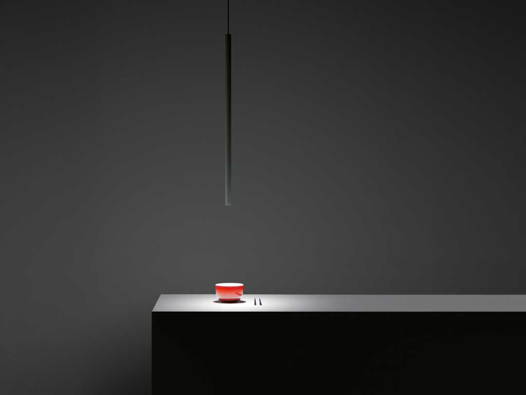 6 x Solo Tube Slim design hanglamp zwart