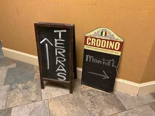 Crodino Sidewalk Signs (2x)