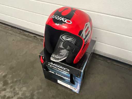 Briko Red Splash Skihelm (135x)