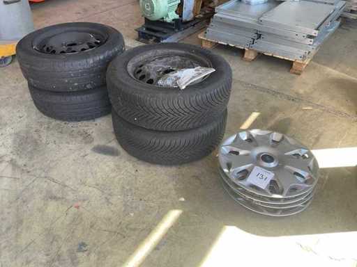 Continental / Vredestein ContiPremiumContact2 / Quantrac Autoband op velg (4x)