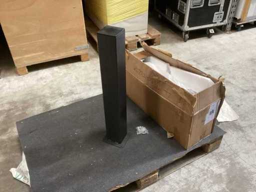 Tischfüße Anthrazit (4x) 4-Kant 10x10cm 73 cm hoch