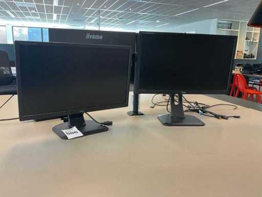 IIyama Prolite B2483HS Monitor (2x)