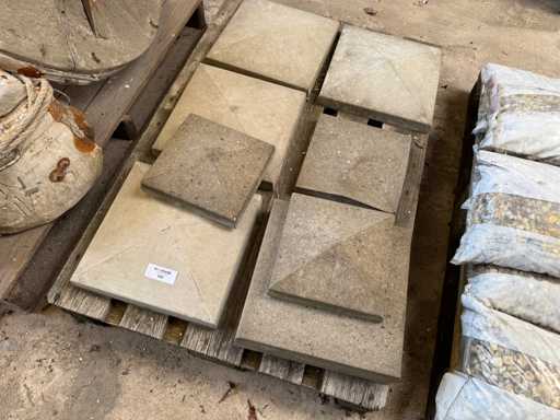 Hottes de couverture - Clôture en béton en bois