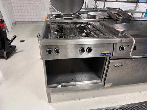 Ascobloc 4-pits gasfornuis