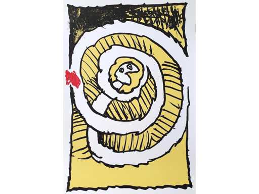 Pierre Alechinsky - Festival jaune - offset