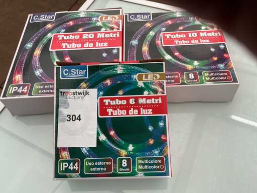 C.Star. Schutzart IP44. Weihnachten LED-Beleuchtung. (3-fach)