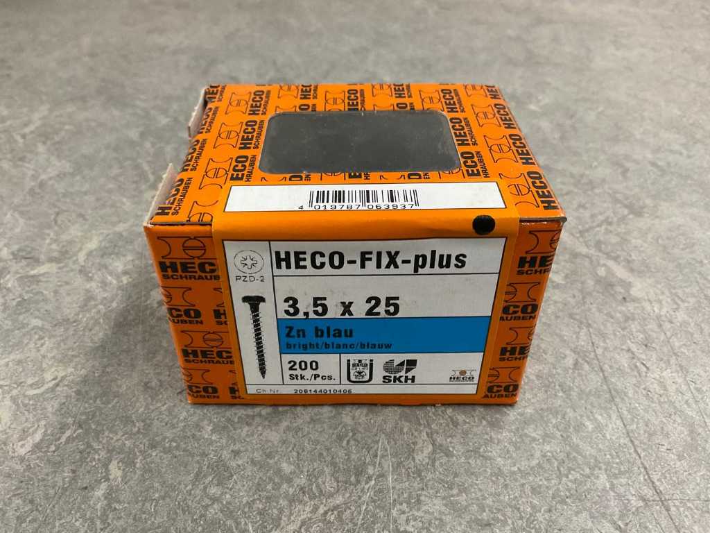 Heco - FIX-Plus - cap de umplere - filet complet - șurub PAL 3.5x25 mm (30x)