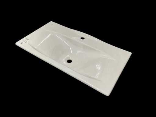 Keramik-weißes Waschbecken 84x44 cm