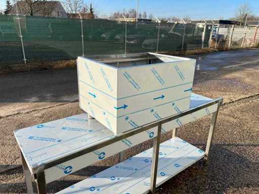 Armoire à base en acier inoxydable de 80 cm