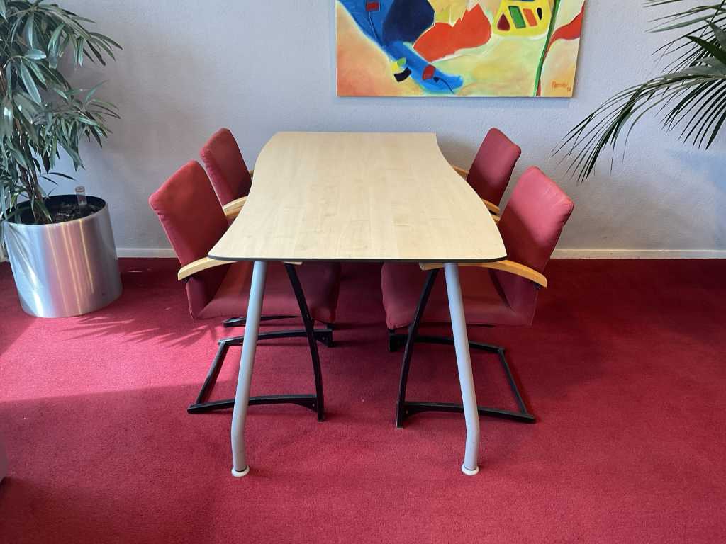 Table de conférence + chaises