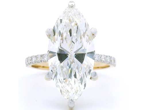 Ring aus 18 Karat Gelbgold mit 6,35 ct Diamant