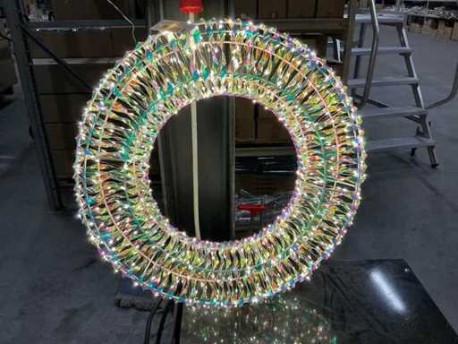 Éclairage de couronne de fête (extérieur) avec salingers de 200 cm, 1152 LED avec minuterie IP44 (10x)