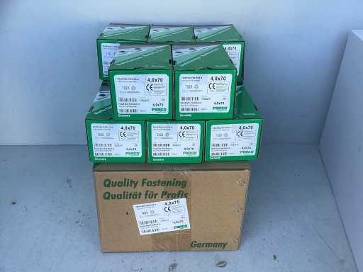 (12x) PARCO® Span-Fast | 1090T | 4,0 x 70mm | Blau-Verzinkt | Teilgewinde | TX (2400 stuks)