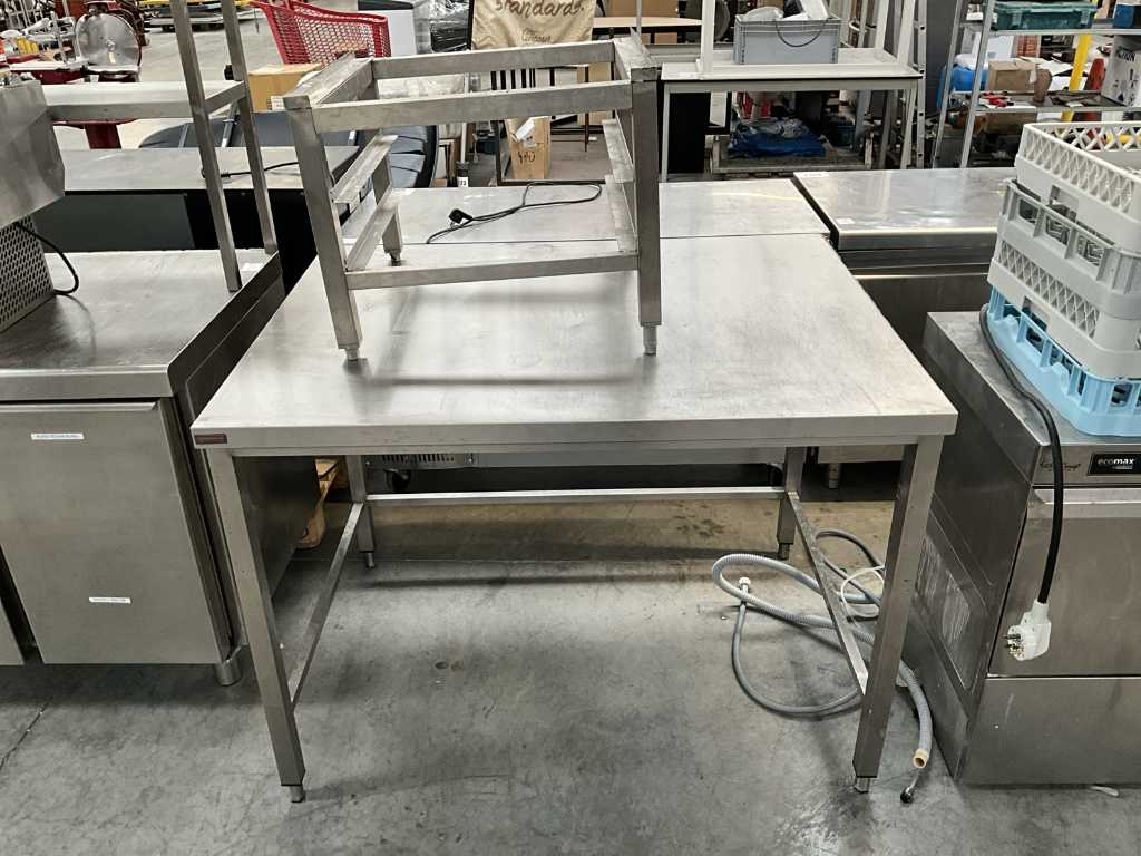 Stainless steel work table + base