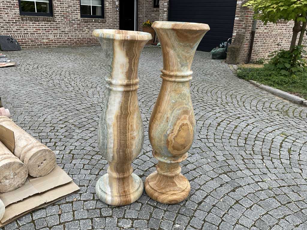 2 vases de la marque Onix (2x)