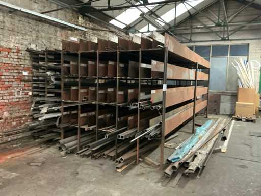Large batch of profile steel