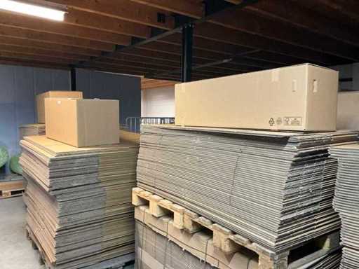 Partij diverse kartonnen dozen (300x)