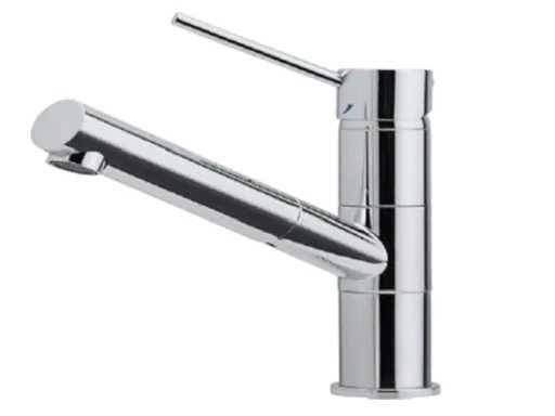 Kitchen mixer tap with pull-out spout chrome