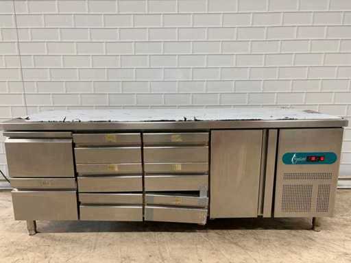 Tefcold - TCTP7-225-40SP - Stainless Steel Refrigerated Workbench