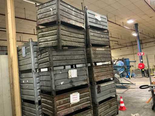 Caisses d’empilement métalliques (12x)