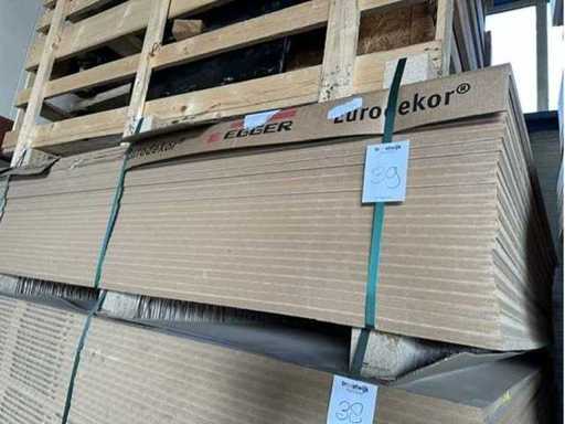 Mdf 1950 x 2070 x 16 mm. Eichenweiß mit Maserung (25x)